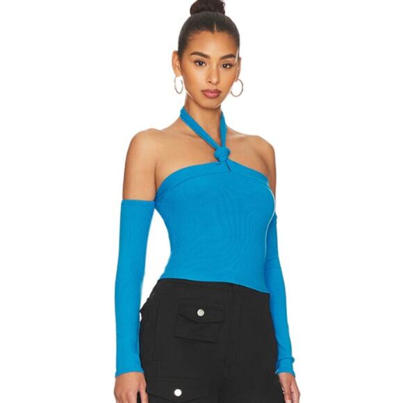 superdown Miya Halter Top in Blue NWT Size XL - Picture 2 of 3